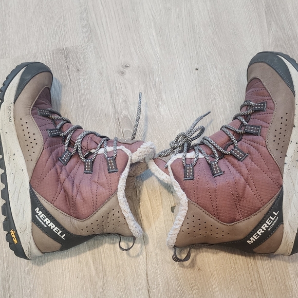 Merrell Women's Antora Waterproof Sneaker Hiking Snow Boots Size 6 - Picture 7 of 10